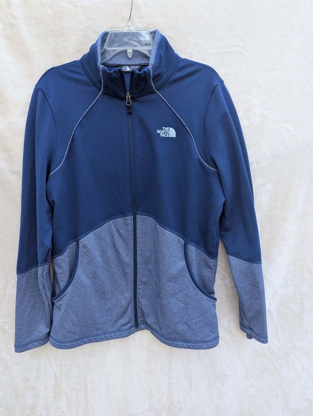 The North Face Women's Blue Heather Full Zip Athletic Jacket Size XL
